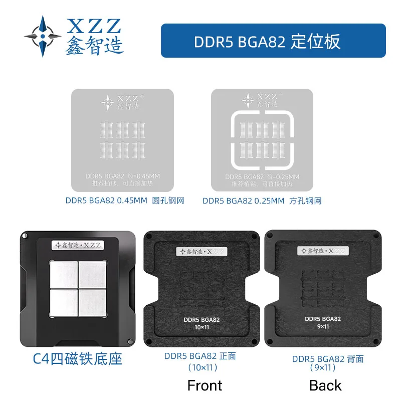 Ddr5 Kit - Szablon do nakładania pasty/kulki lutowniczej XZZ