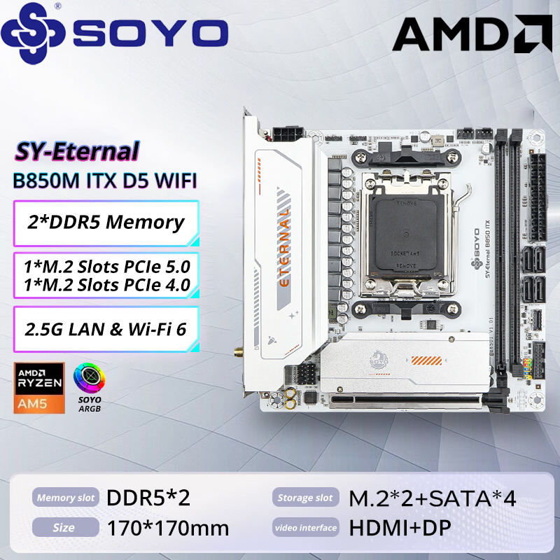 Ddr5 Kit - Płyta główna SOYO B850M ARGB WIFI6