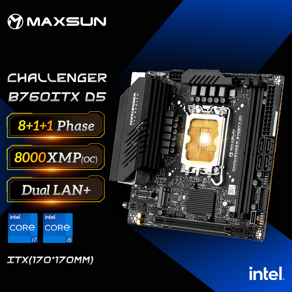 Płyta główna MAXSUN Game B760I – Ddr5 64Gb recenzja i cena