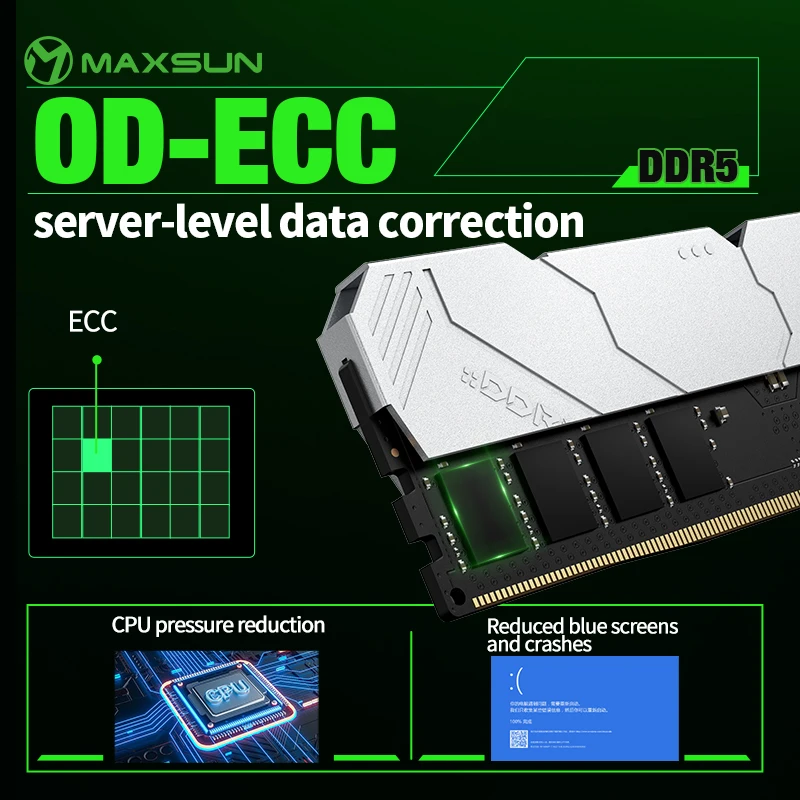 MAXSUN radiator pamięć RAM DDR – Ddr5 16Gb 6000Mhz recenzja i cena