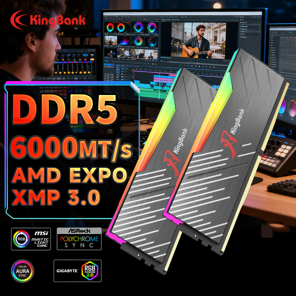 KingBank KRRB DDR5 RGB 16GB /1 – Ddr5 16Gb 6000Mhz recenzja i cena